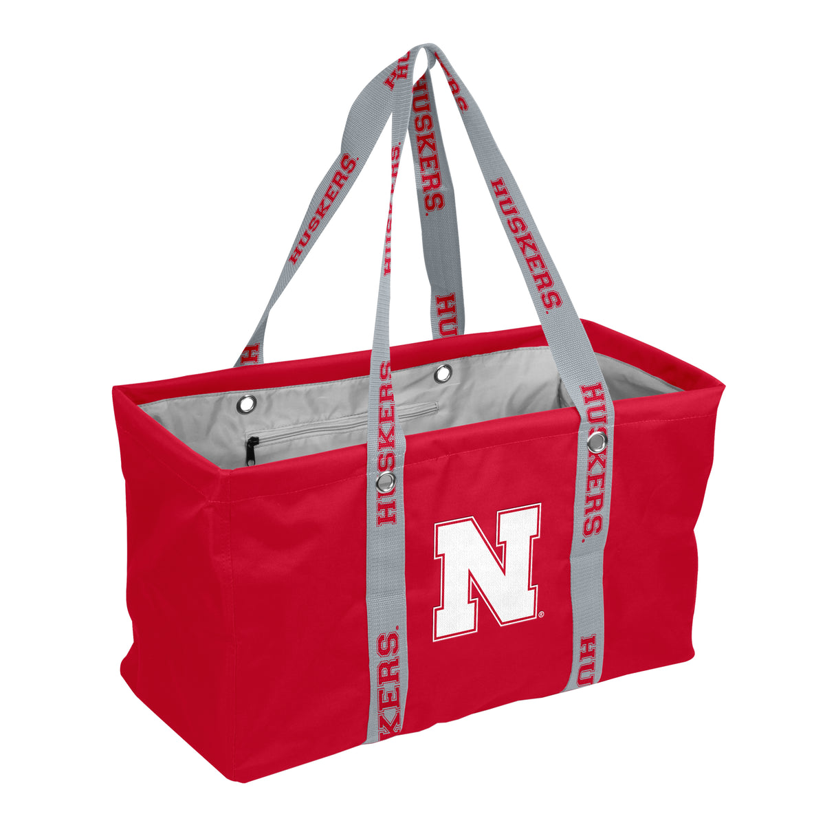 NCAA Nebraska Cornhuskers Logo Brands Picnic Caddy with Dig Strap