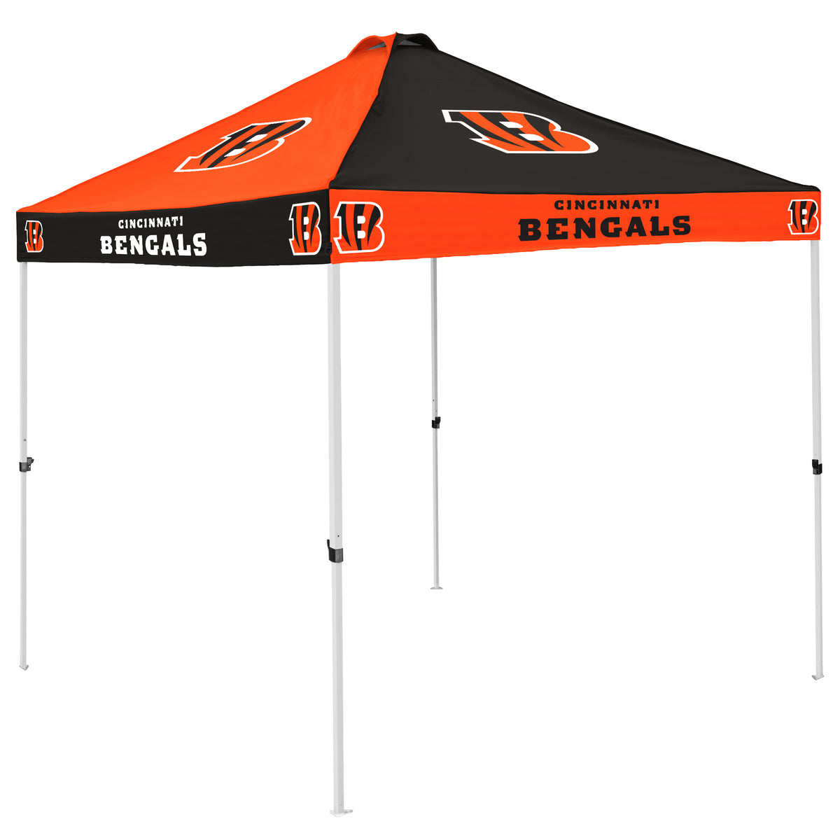 NFL Cincinnati Bengals Logo Brands Checkerboard Canopy
