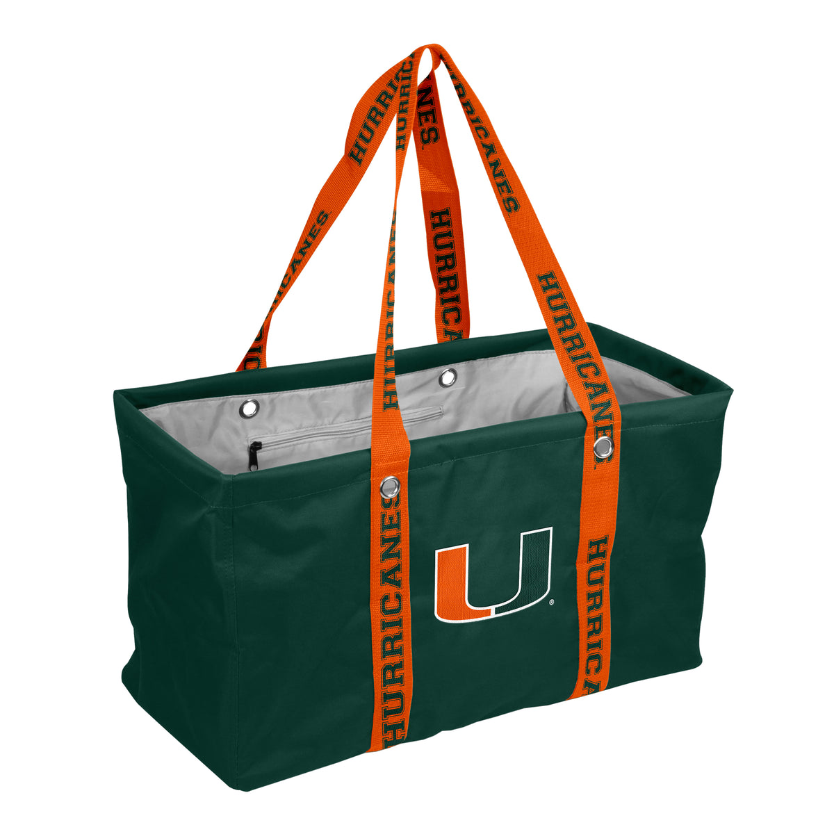 NCAA Miami Hurricanes Logo Brands Picnic Caddy with Dig Strap