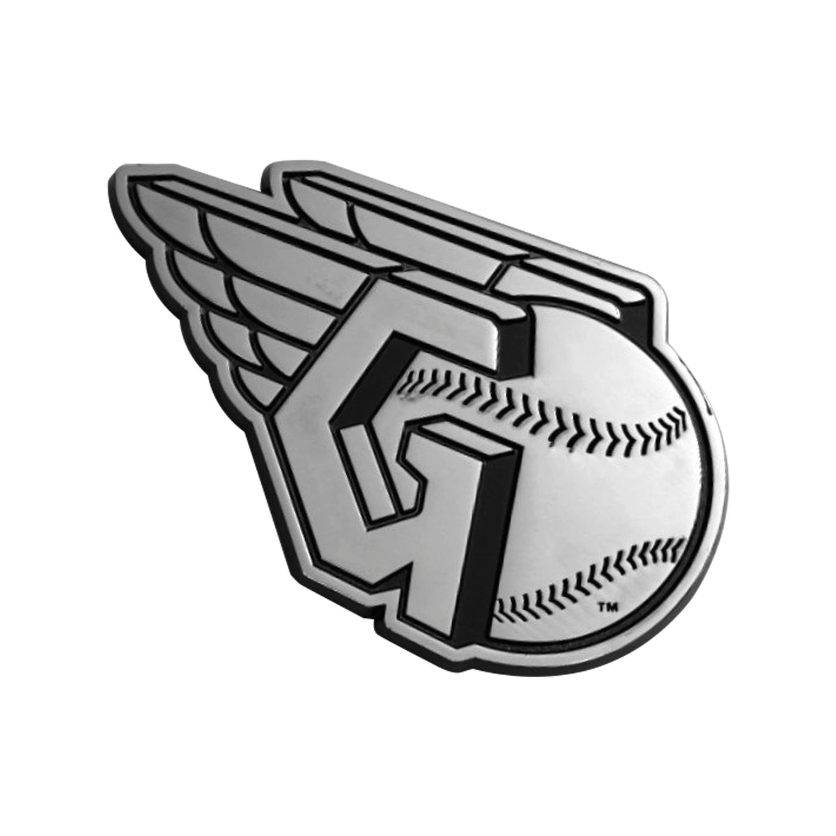 MLB Cleveland Guardians Logo Brands Chrome Metal Emblem
