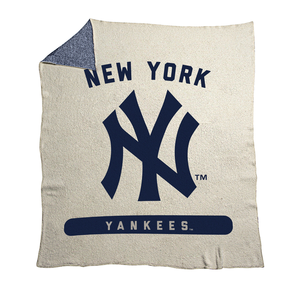 MLB New York Yankees Logo Brands 50x60 Luxe Dreams Throw