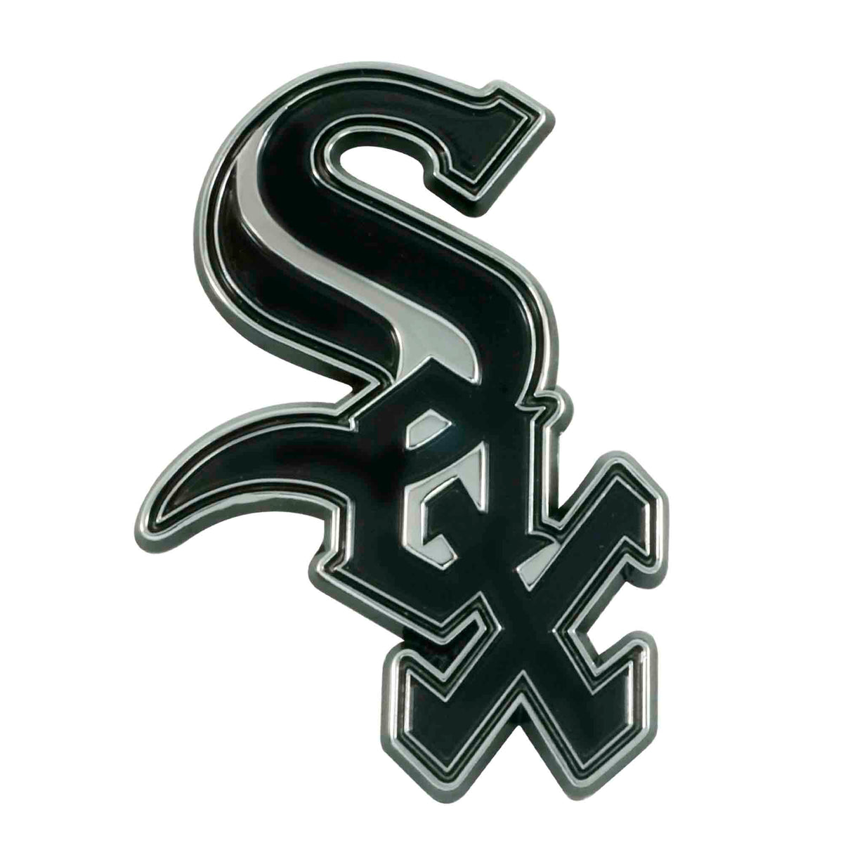 MLB Chicago White Sox Logo Brands Chrome Metal Emblem