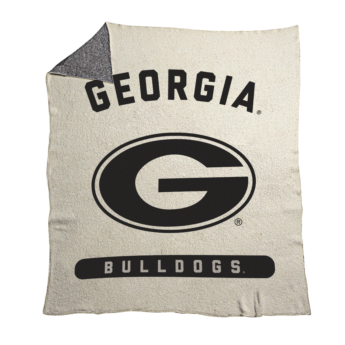 NCAA Georgia Bulldogs Logo Brands 50x60 Luxe Dreams Throw
