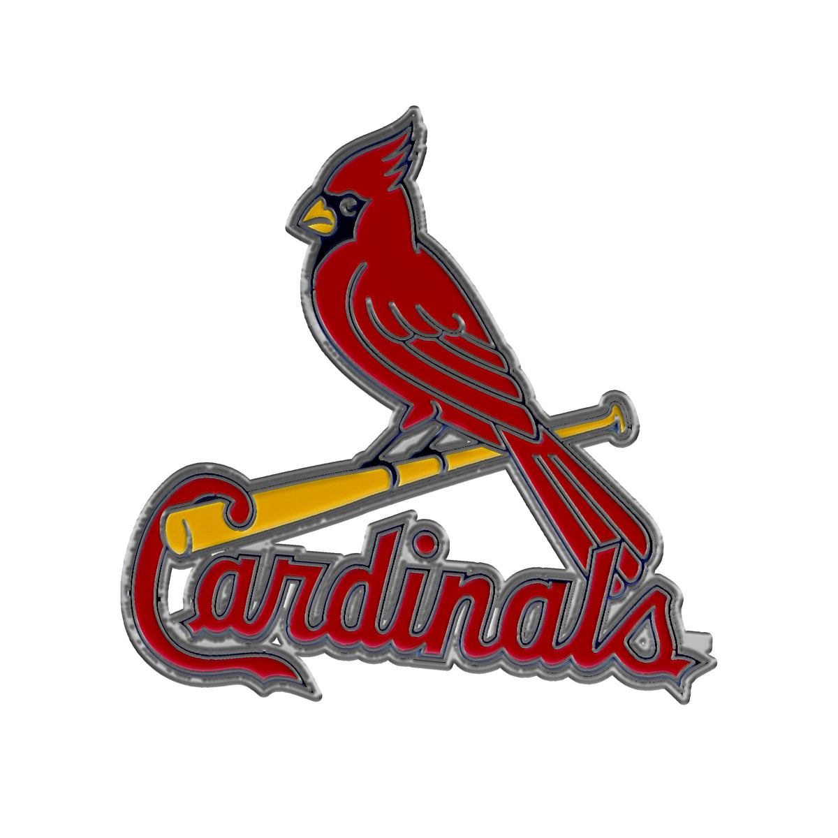 MLB St. Louis Cardinals Logo Brands Color Metal Emblem