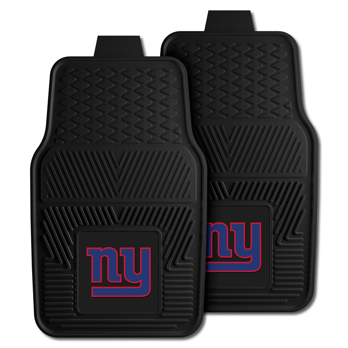 NFL NFL New York Giants Logo Brands 2-Pack Vinyl Car Mat Set