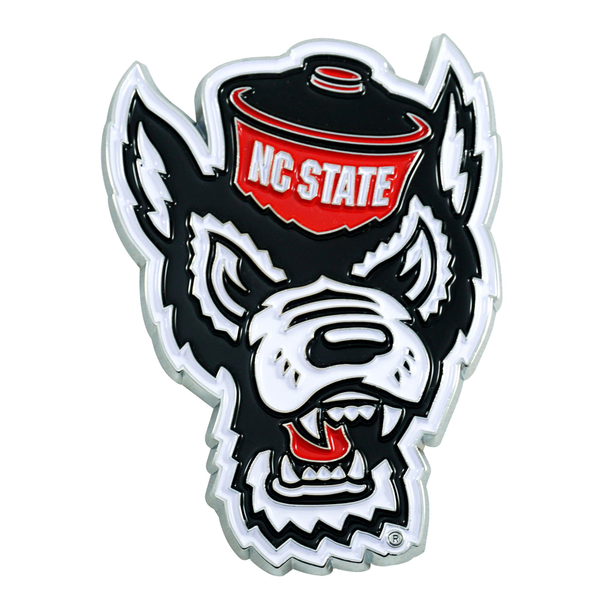 NCAA North Carolina State Wolfpack Logo Brands Color Metal Emblem