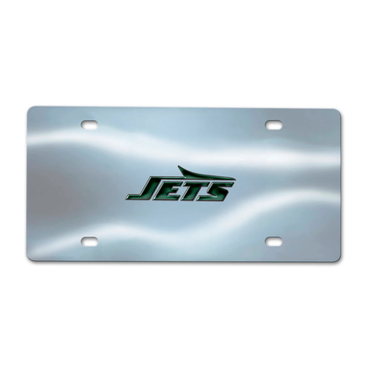 NFL New York Jets Logo Brands Chrome Diecast License Plate