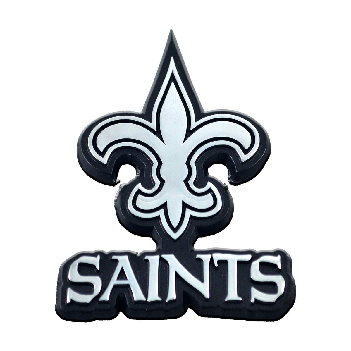 NFL New Orleans Saints Logo Brands Chrome Metal Emblem