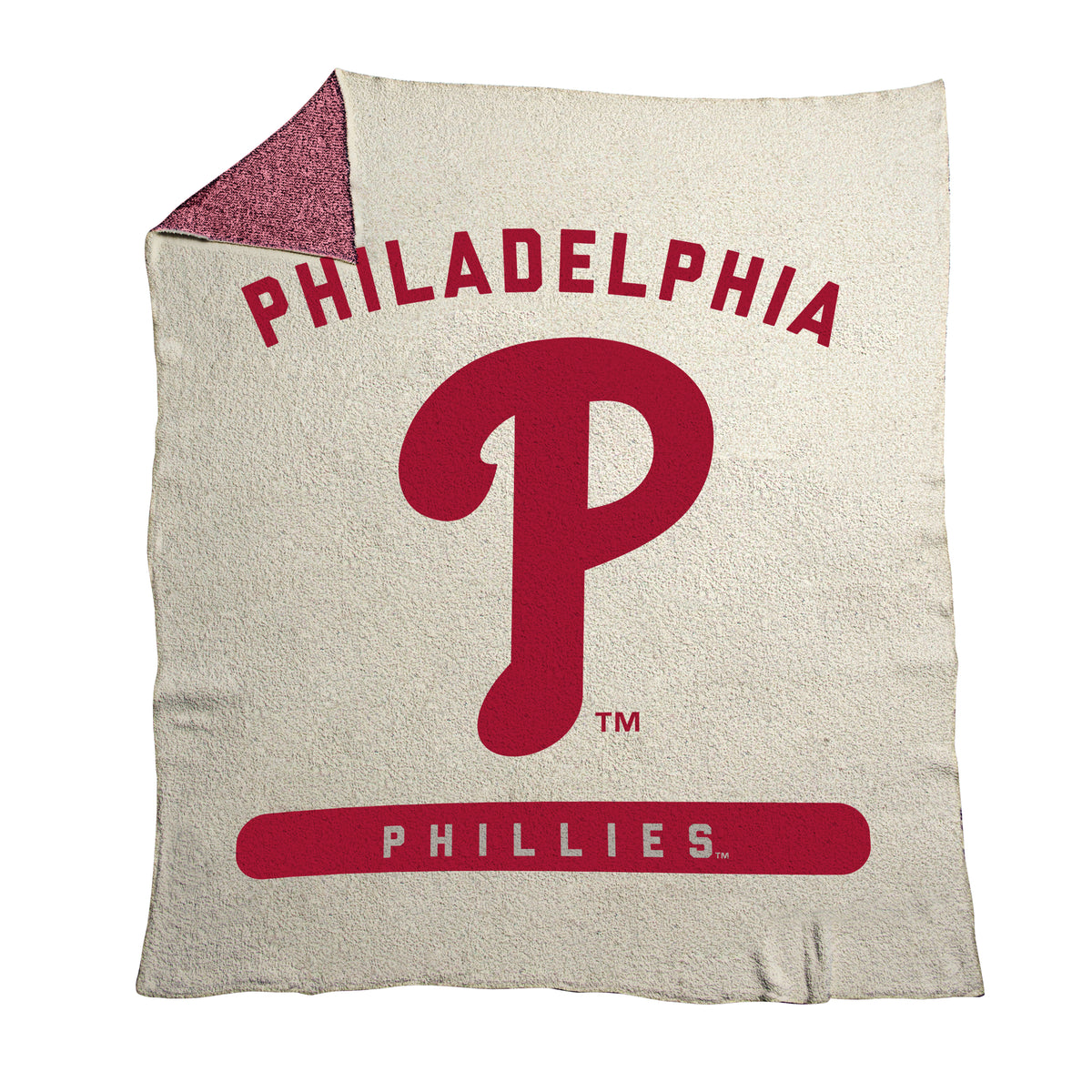 MLB Philadelphia Phillies Logo Brands 50x60 Luxe Dreams Throw