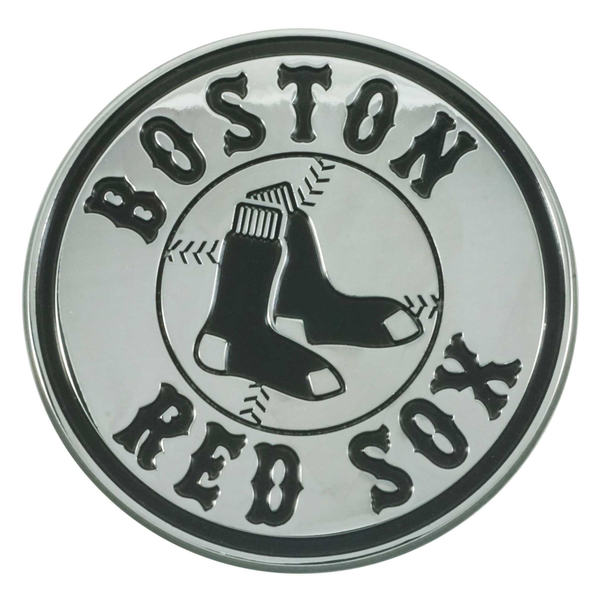 MLB Boston Red Sox Logo Brands Chrome Metal Emblem