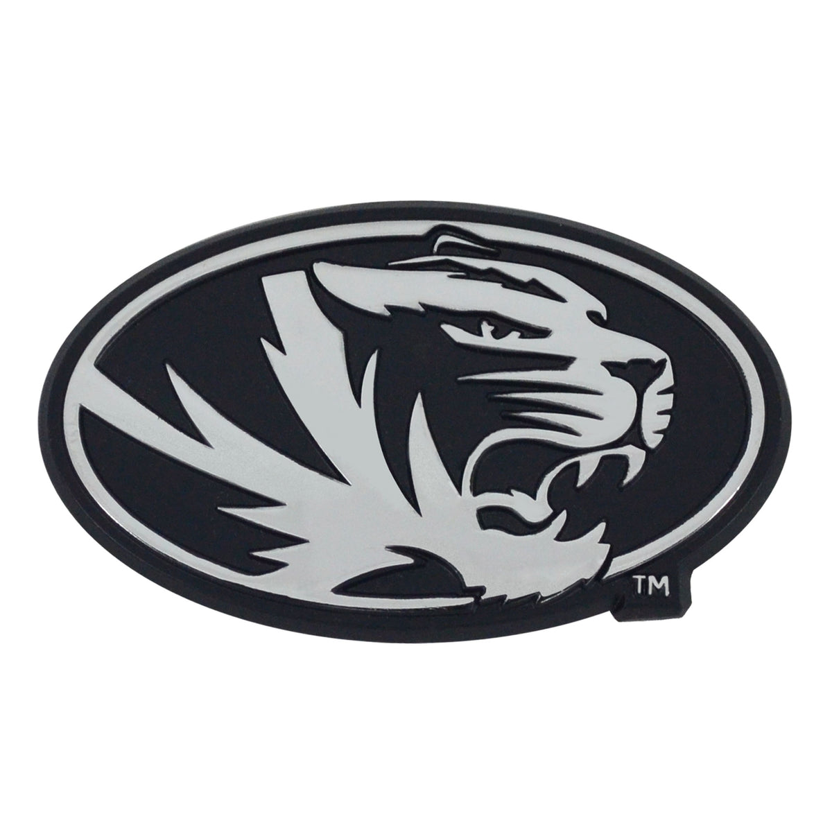 NCAA Missouri Tigers Logo Brands Chrome Metal Emblem
