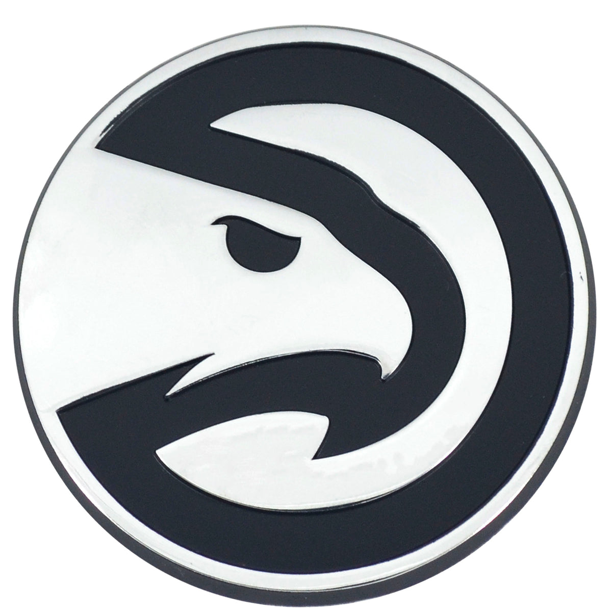 NBA Atlanta Hawks Logo Brands Chrome Metal Emblem