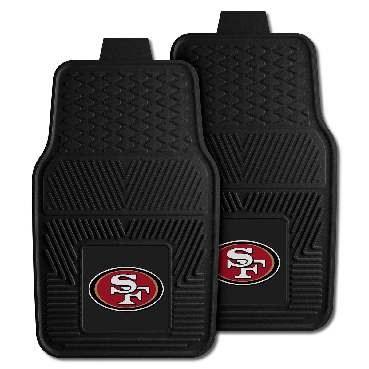 NFL NFL San Francisco 49ers Logo Brands 2-Pack Vinyl Car Mat Set