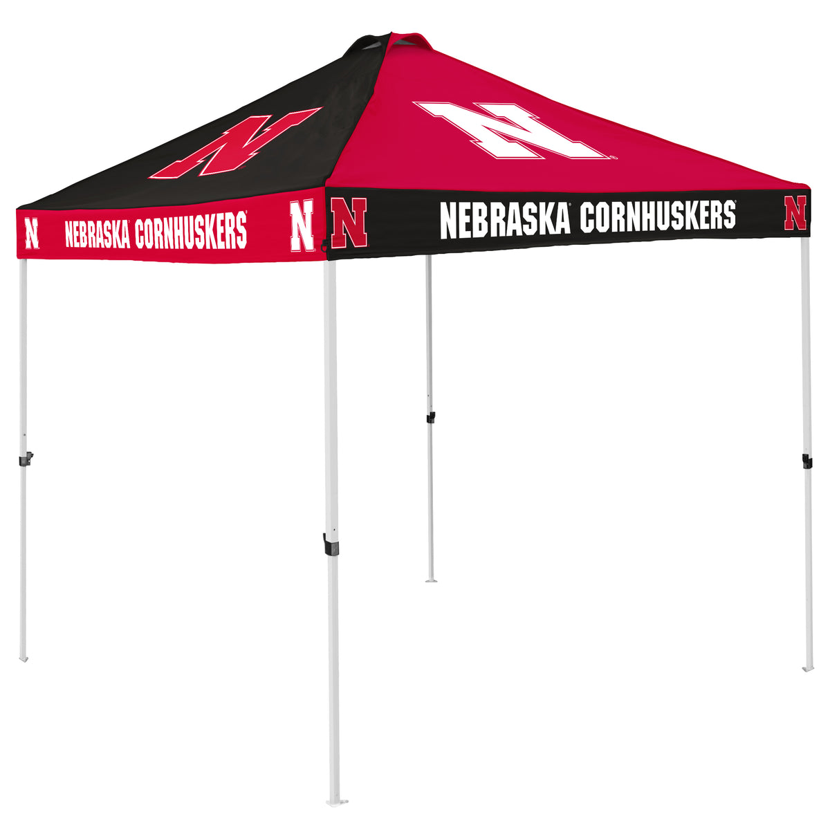 NCAA Nebraska Cornhuskers Logo Brands Checkerboard Canopy