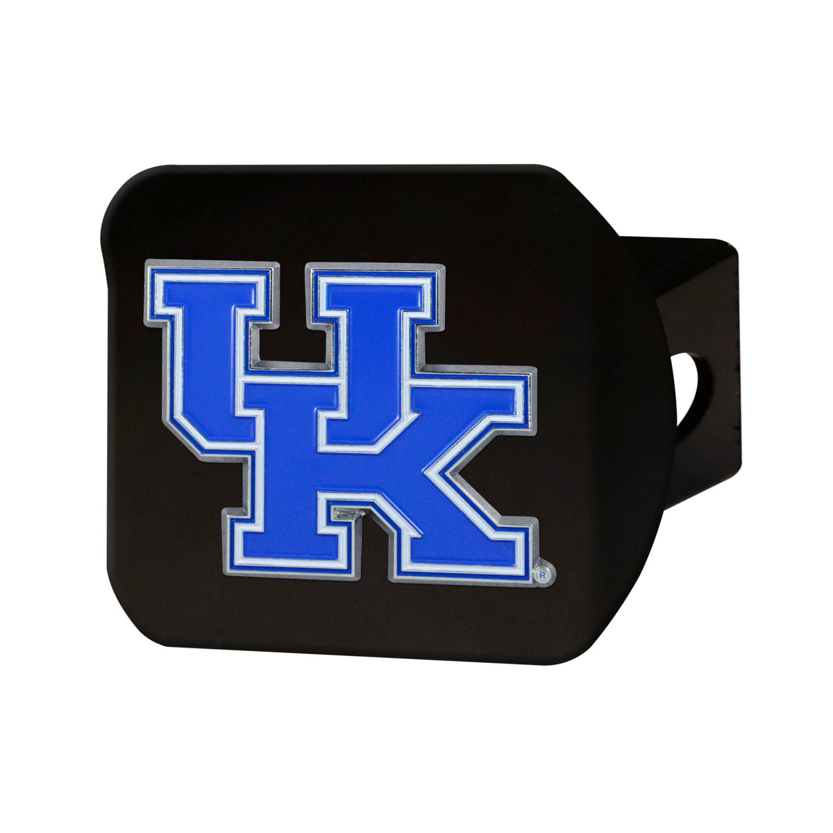 NCAA Kentucky Wildcats Logo Brands Color on Black Hitch Cover