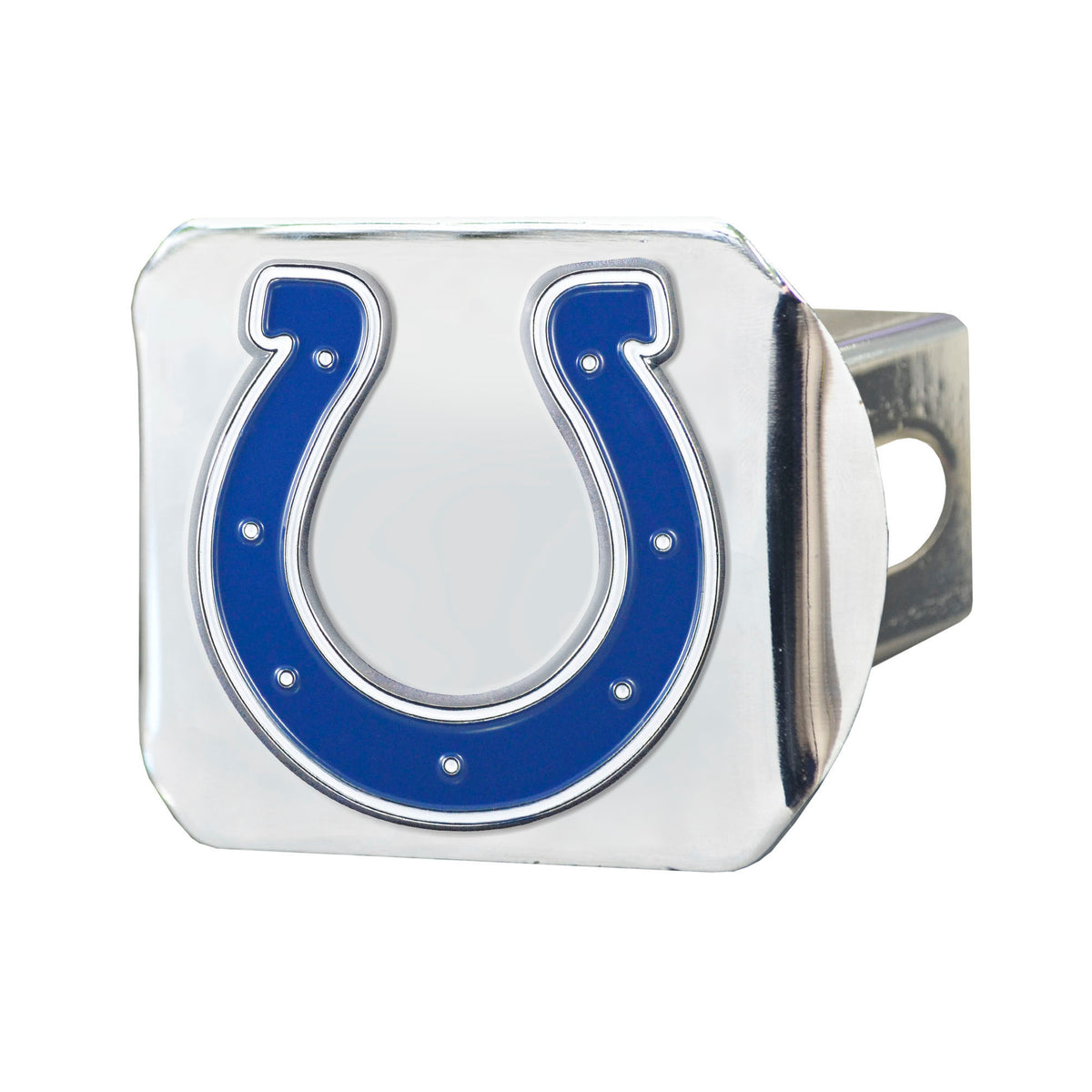 NFL Indianapolis Colts Logo Brands Color on Chrome Hitch Cover