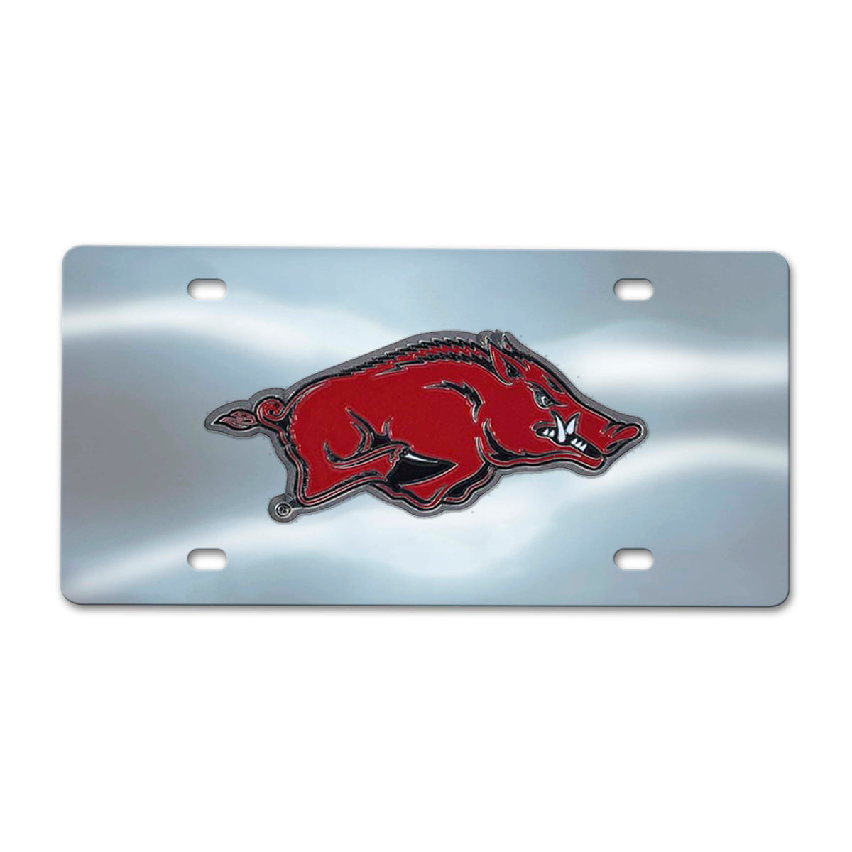 NCAA Arkansas Razorbacks Logo Brands Chrome Diecast License Plate