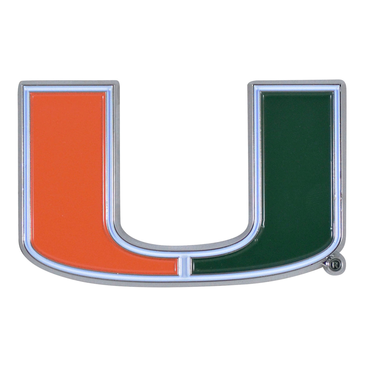 NCAA Miami Hurricanes Logo Brands Color Metal Emblem