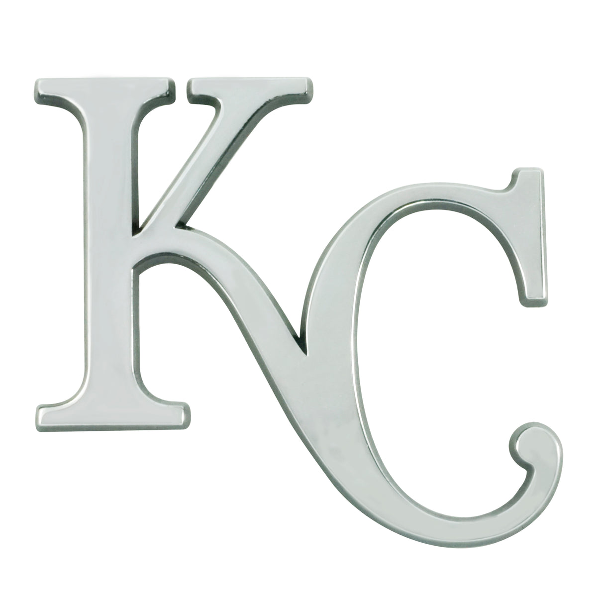MLB Kansas City Royals Logo Brands Chrome Metal Emblem