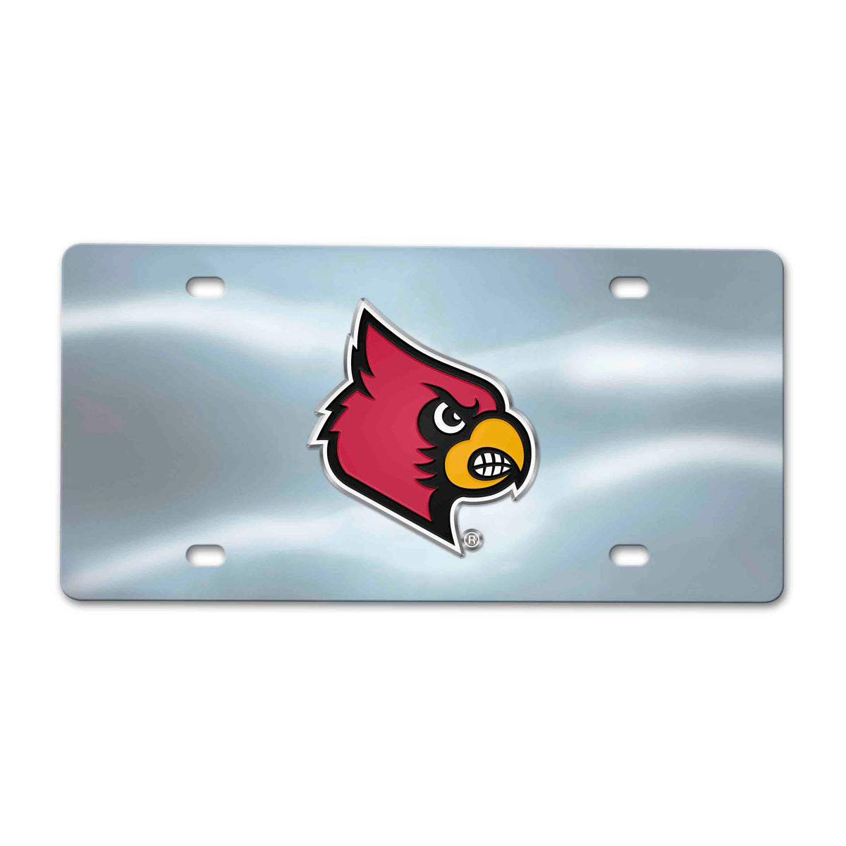 NCAA Louisville Cardinals Logo Brands Chrome Diecast License Plate