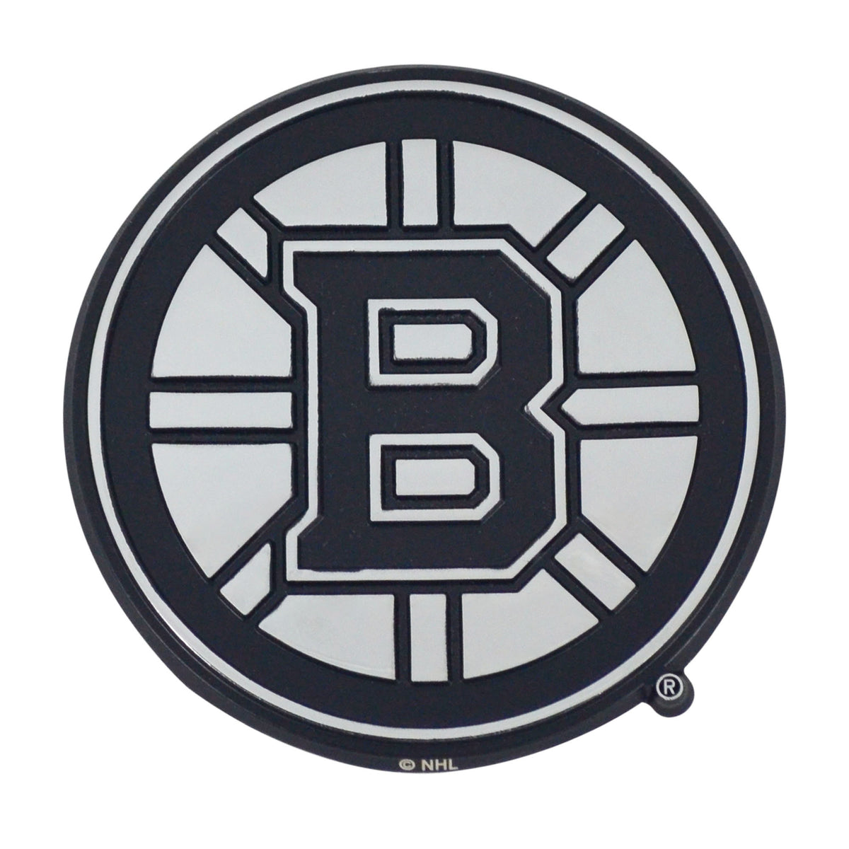 NHL Boston Bruins Logo Brands Chrome Metal Emblem