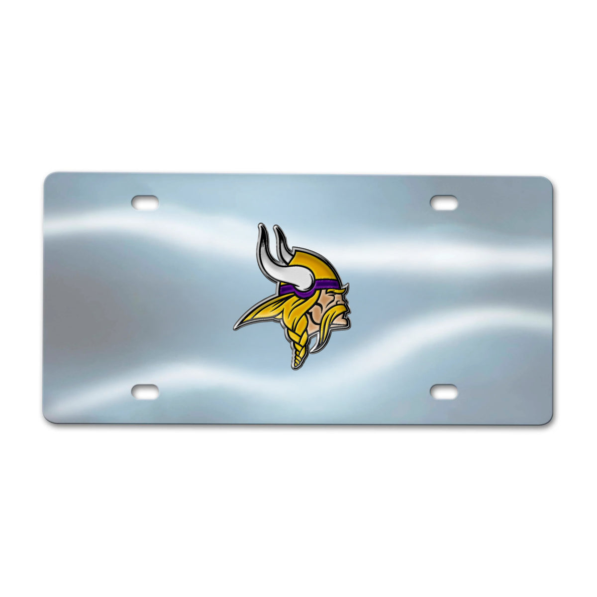 NFL Minnesota Vikings Logo Brands Chrome Diecast License Plate