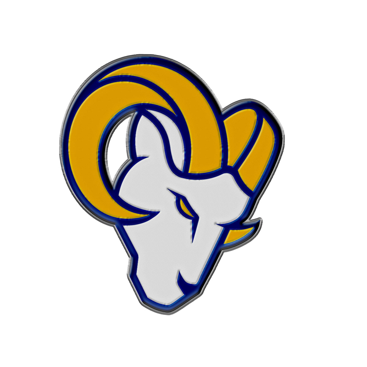 NFL Los Angeles Rams Logo Brands Color Metal Emblem