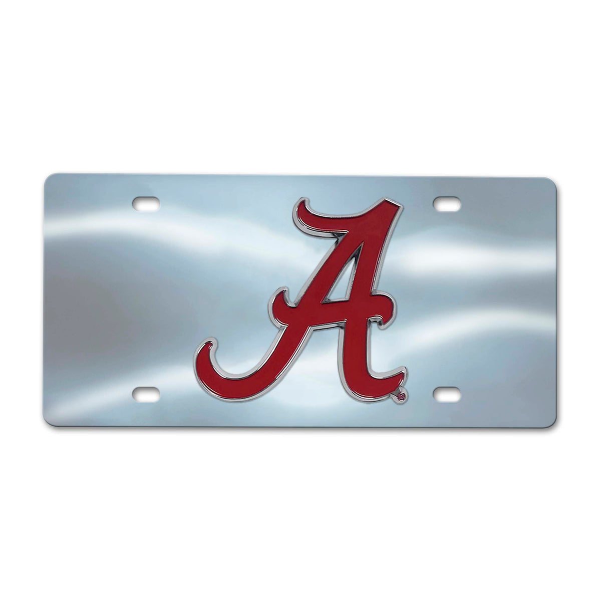 NCAA Alabama Crimson Tide Logo Brands Chrome Diecast License Plate