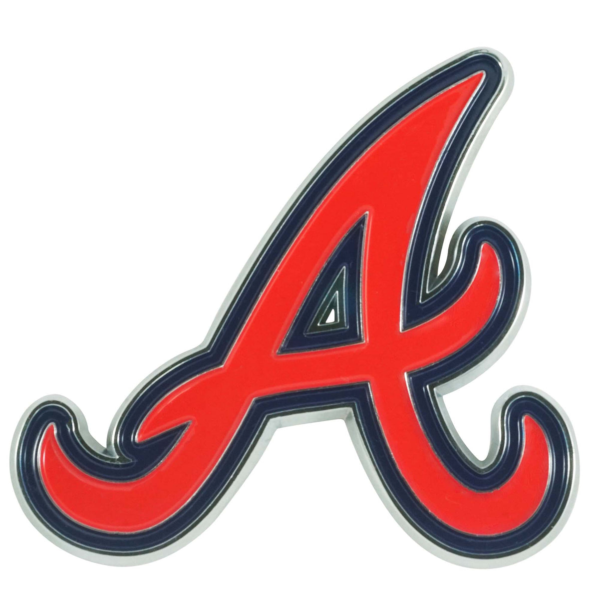MLB Atlanta Braves Logo Brands Color Metal Emblem