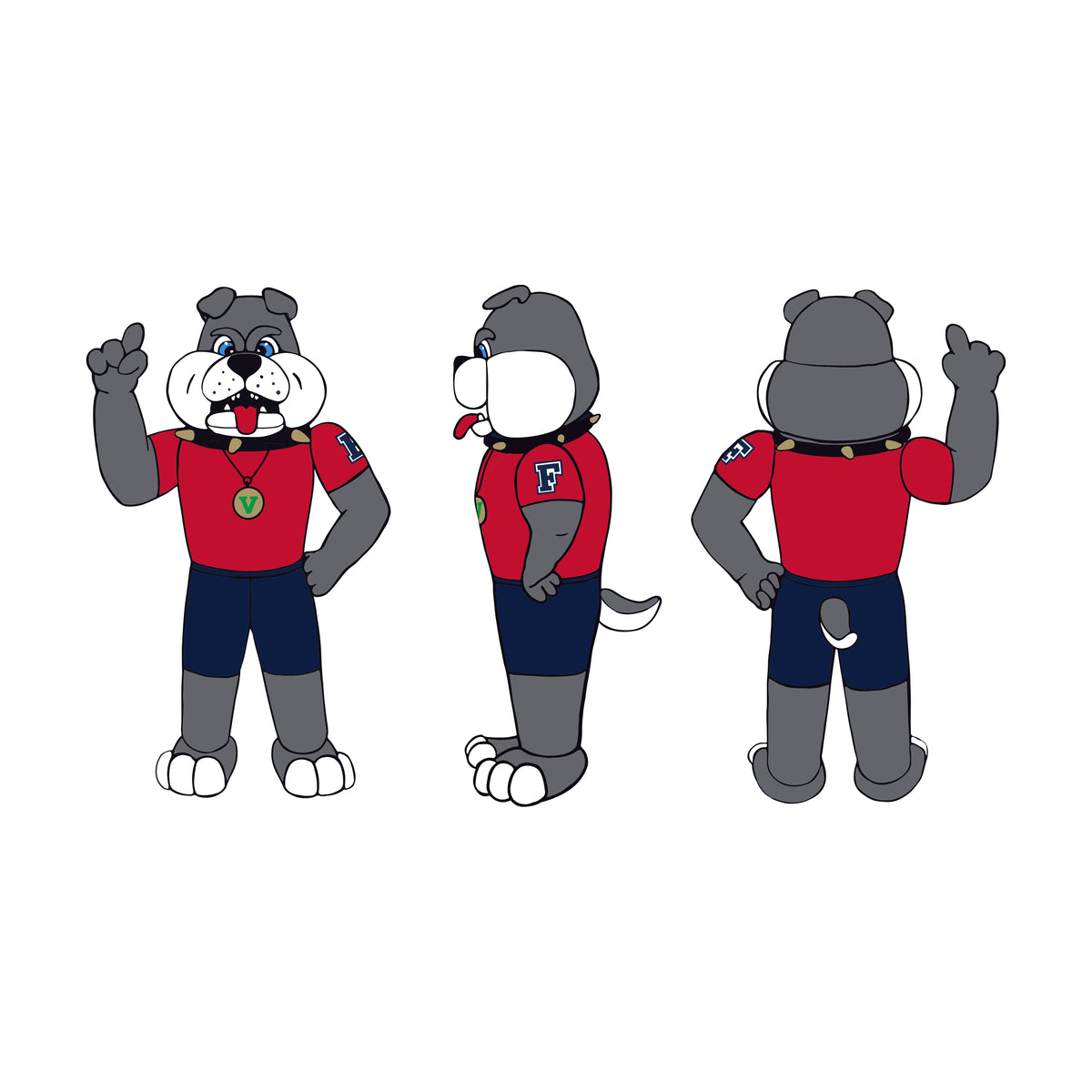 NCAA Fresno State Bulldogs Logo Brands 7 Foot Inflatable Yard Mascot