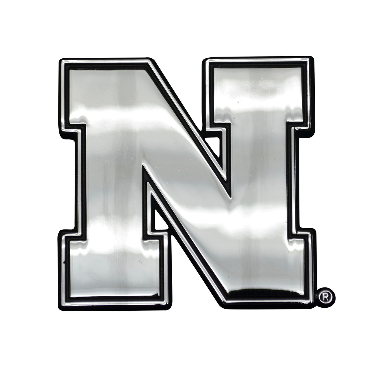 NCAA Nebraska Cornhuskers Logo Brands Chrome Metal Emblem