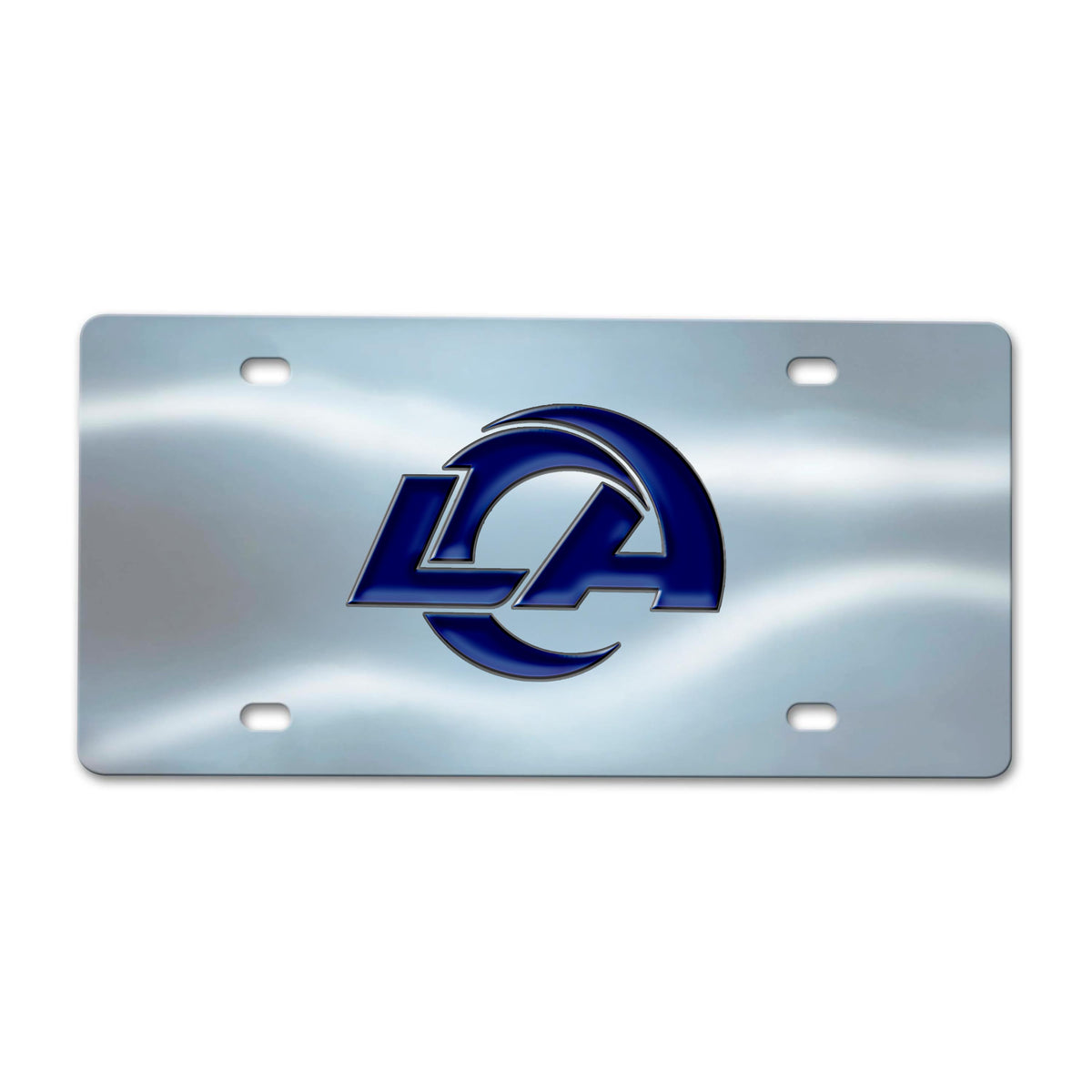 NFL Los Angeles Rams Logo Brands Chrome Diecast License Plate