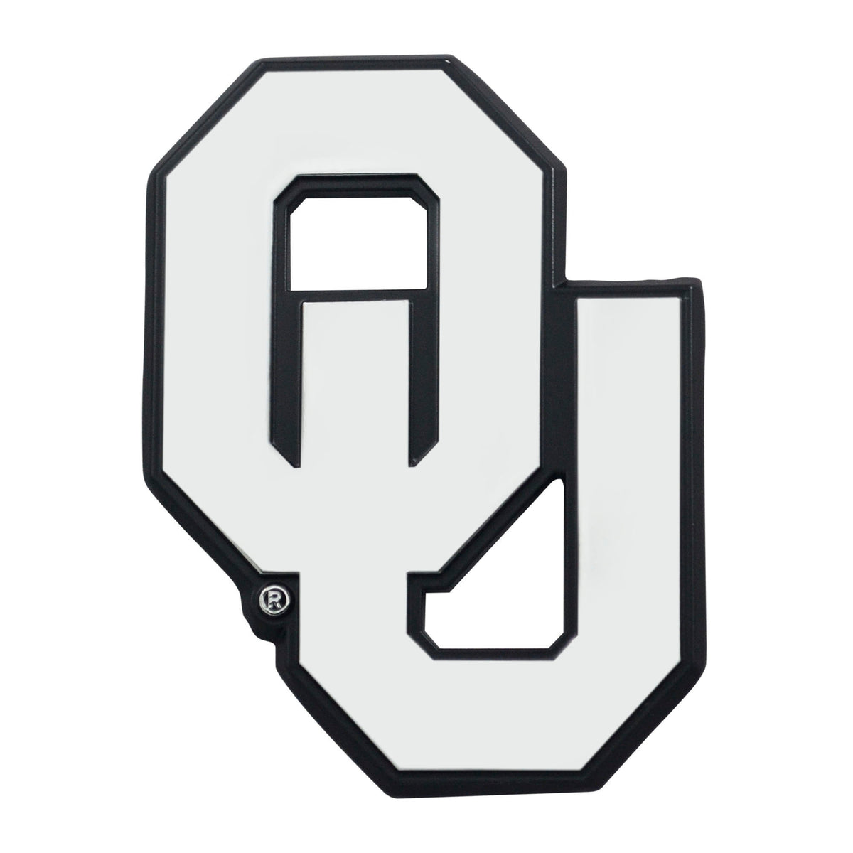 NCAA Oklahoma Sooners Logo Brands Chrome Metal Emblem