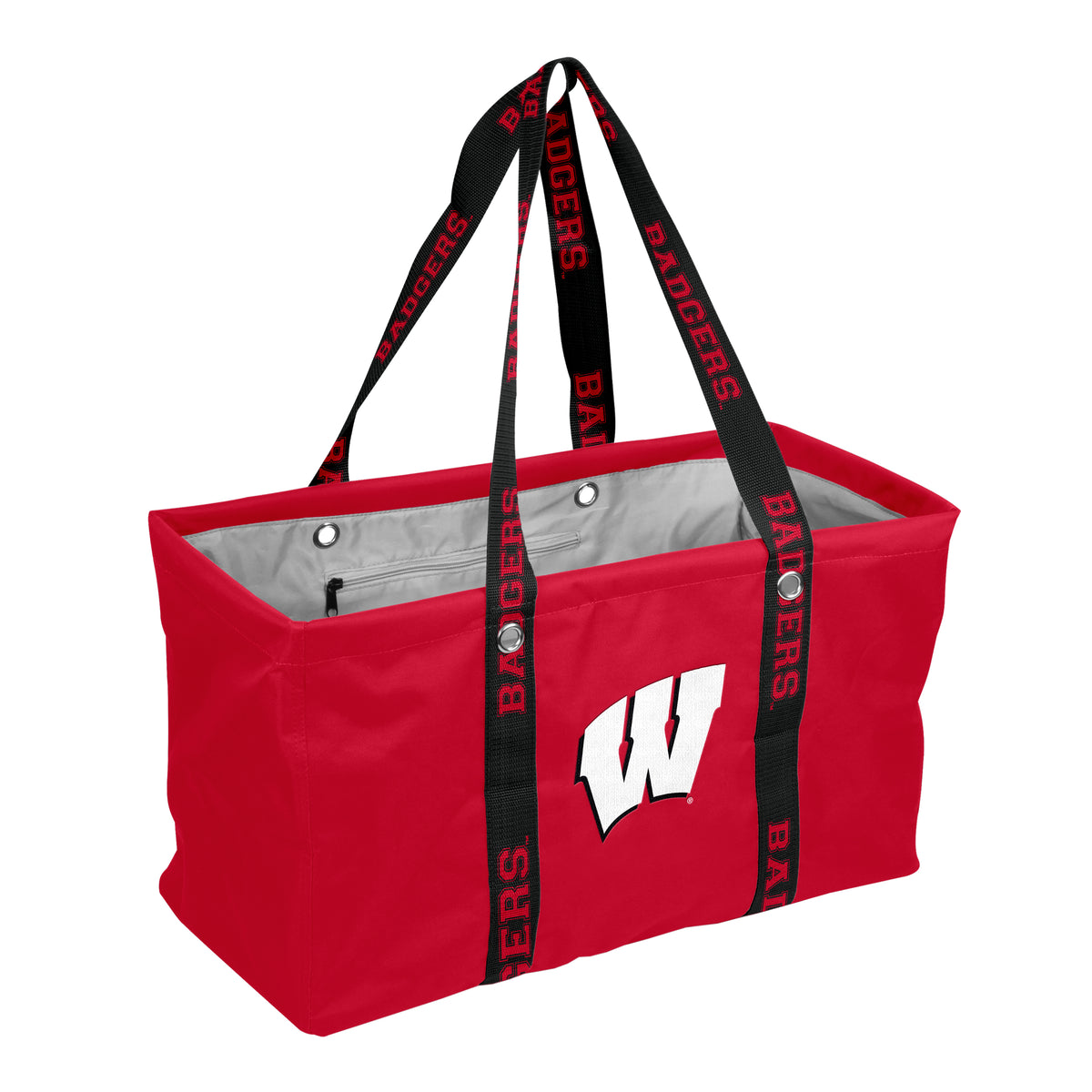 NCAA Wisconsin Badgers Logo Brands Picnic Caddy with Dig Strap