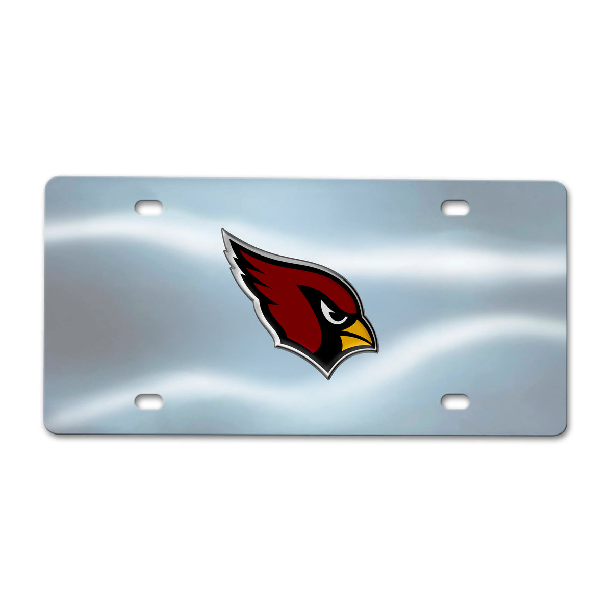 NFL Arizona Cardinals Logo Brands Chrome Diecast License Plate