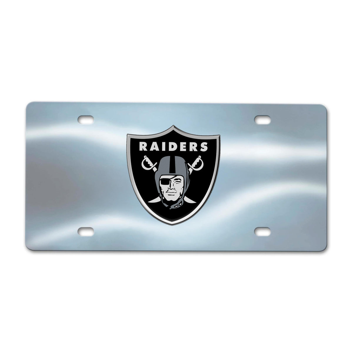NFL Las Vegas Raiders Logo Brands Chrome Diecast License Plate