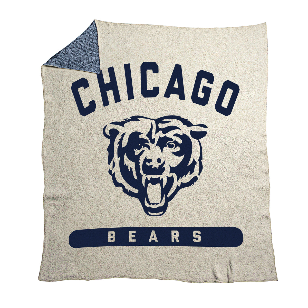 NFL Chicago Bears Logo Brands 50x60 Luxe Dreams Throw