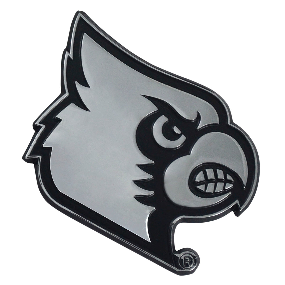 NCAA Louisville Cardinals Logo Brands Chrome Metal Emblem