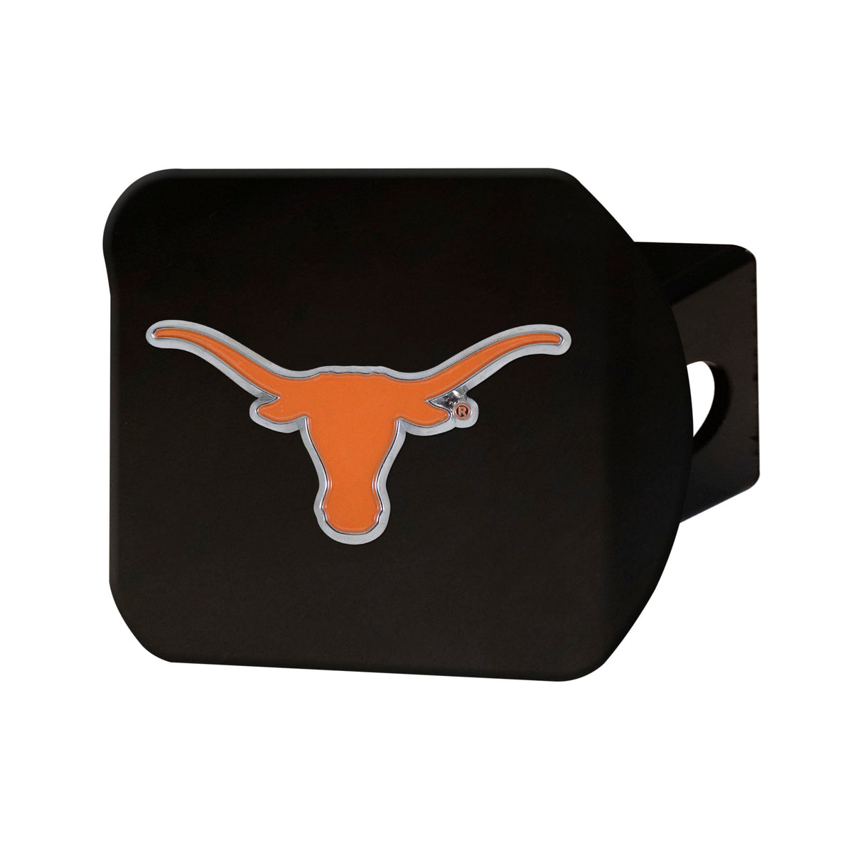 NCAA Texas Longhorns Logo Brands Color on Black Hitch Cover