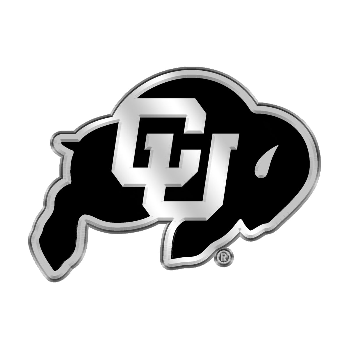 NCAA Colorado Buffaloes Logo Brands Chrome Metal Emblem
