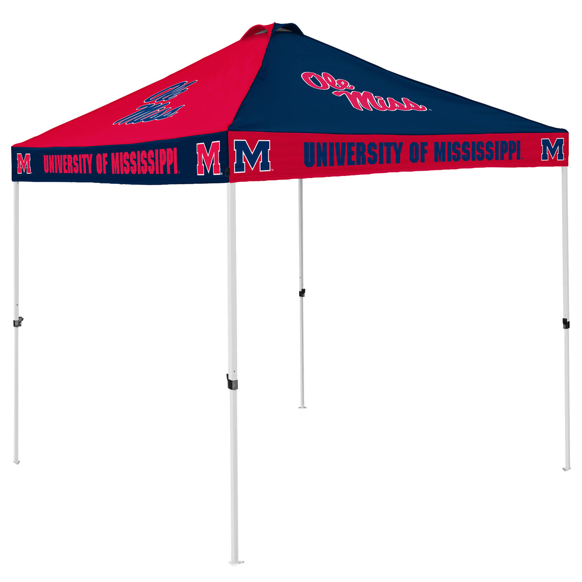 NCAA Ole Miss Rebels Logo Brands Checkerboard Canopy