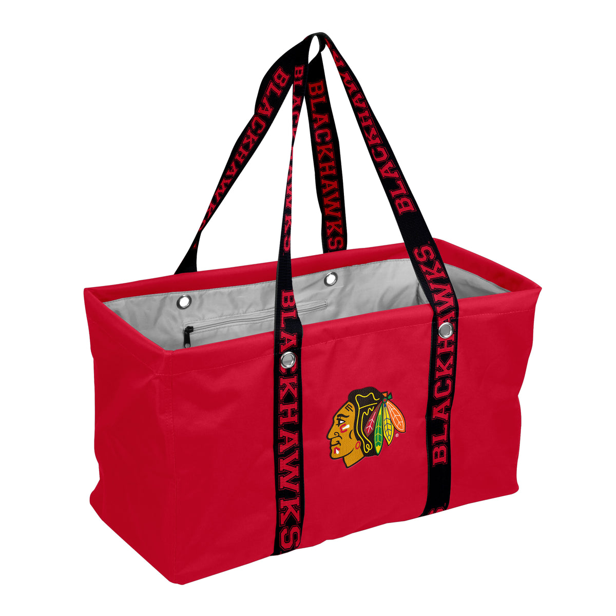 NHL Chicago Blackhawks Logo Brands Picnic Caddy with Dig Strap
