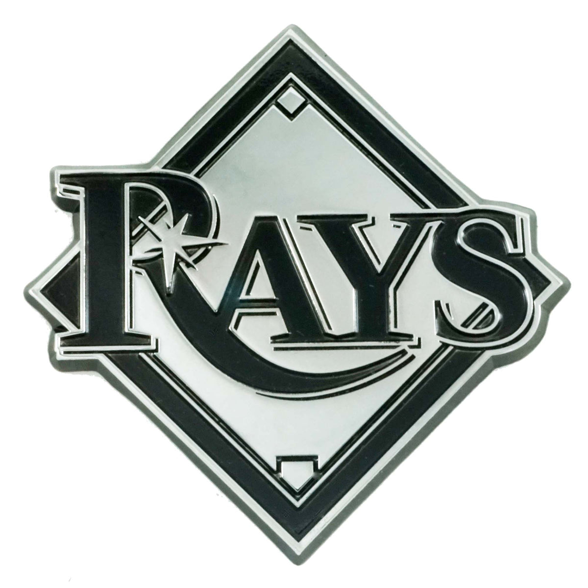 MLB Tampa Bay Rays Logo Brands Chrome Metal Emblem