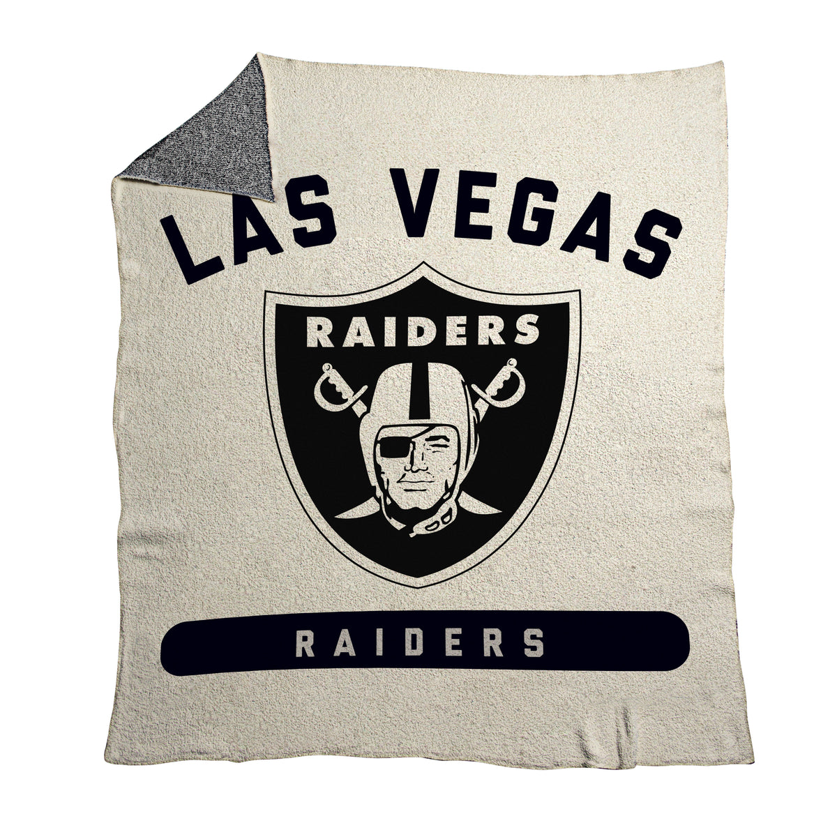 NFL Las Vegas Raiders Logo Brands 50x60 Luxe Dreams Throw