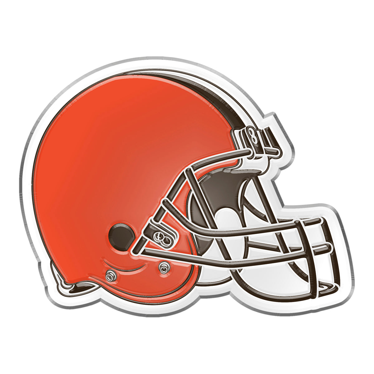 NFL Cleveland Browns Logo Brands Color Metal Emblem