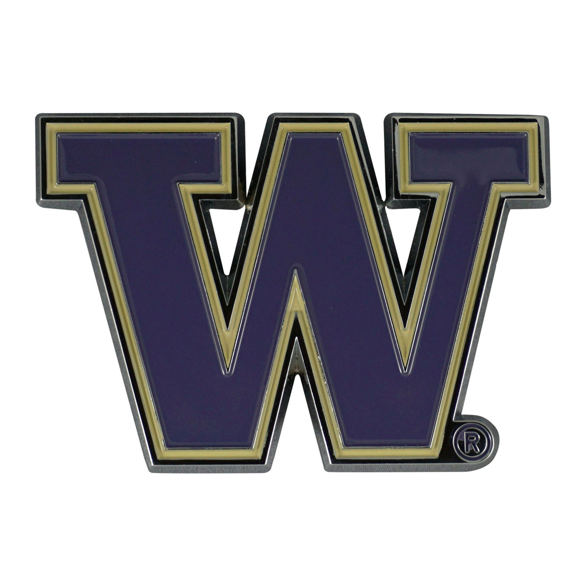 NCAA Washington Huskies Logo Brands Color Metal Emblem