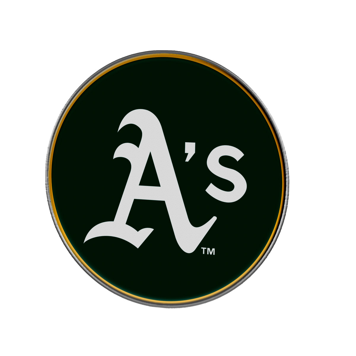 MLB Athletics Logo Brands Color Metal Emblem