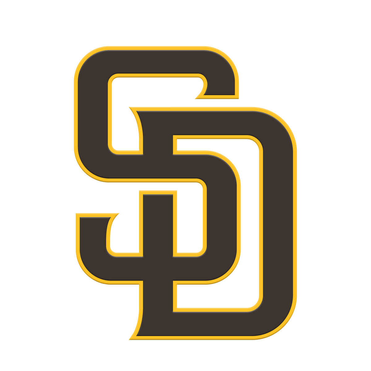 MLB San Diego Padres Logo Brands Color Metal Emblem