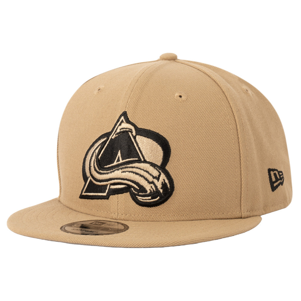 NHL Colorado Avalanche New Era Mocha 9FIFTY Snapback Hat - Khaki
