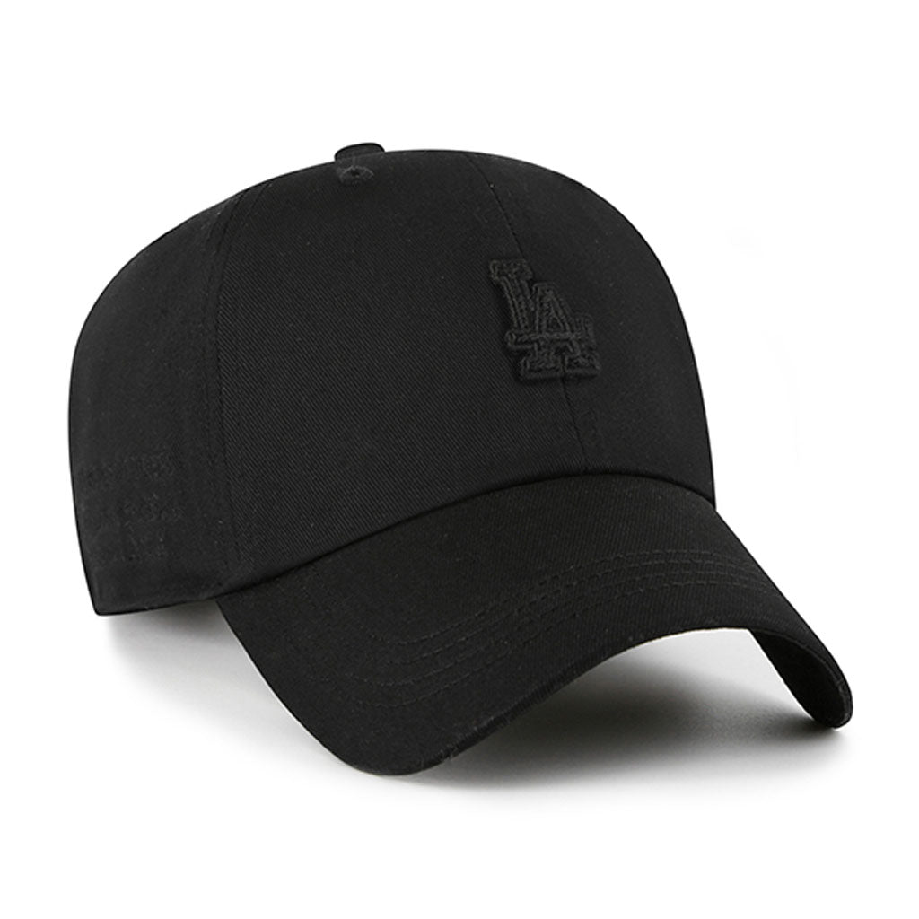 MLB Los Angeles Dodgers '47 Black on Black Contemporary Clean Up Adjustable Hat - Black